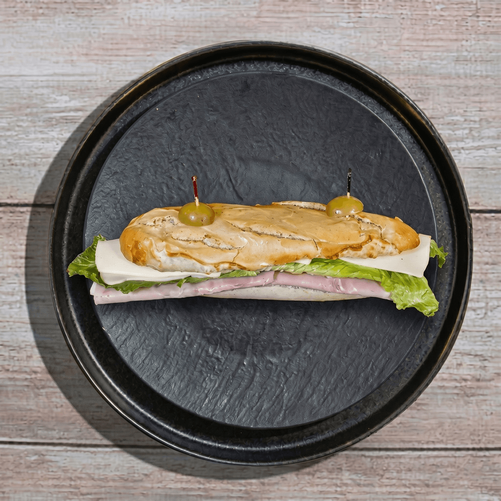 The Classic Ham & Cheese Baguette Sandwich