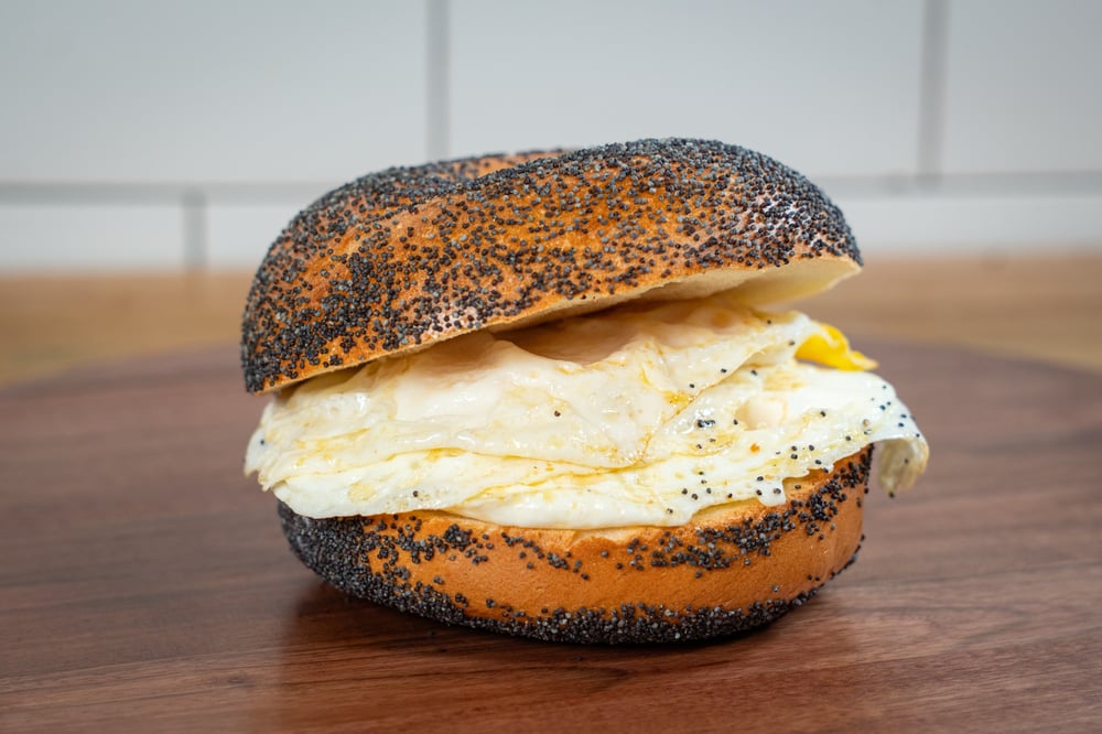 Bagel w/ 2 Eggs
