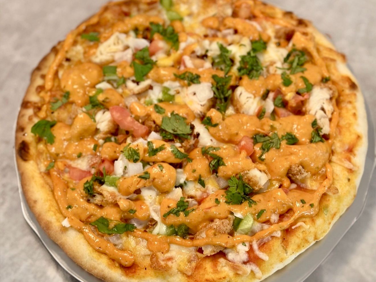 Butter Chicken Pizza