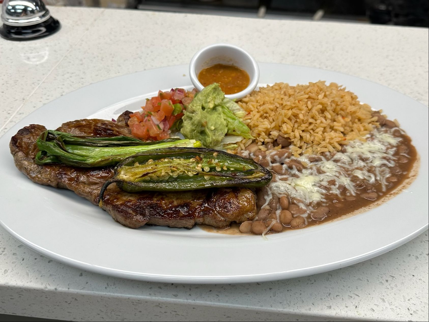 New York Steak Carne Asada Dinner Plate Certified Angus Beef