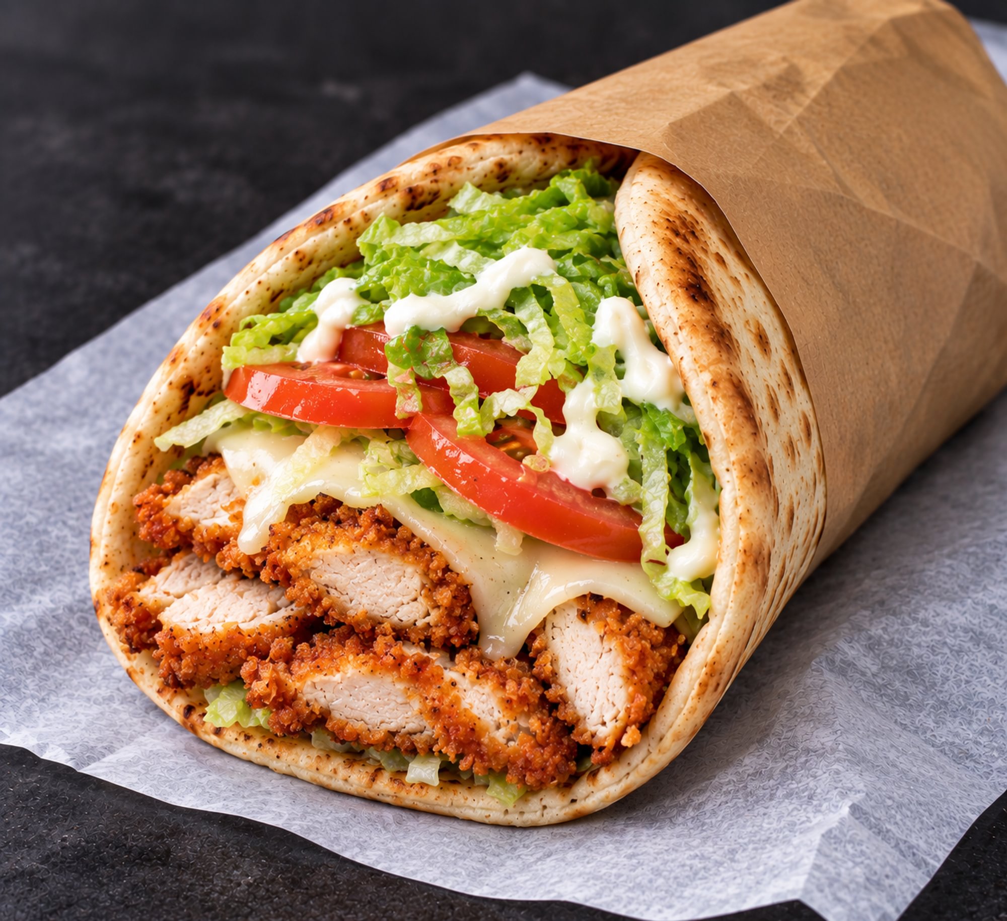 Chicken Cutlet Pita