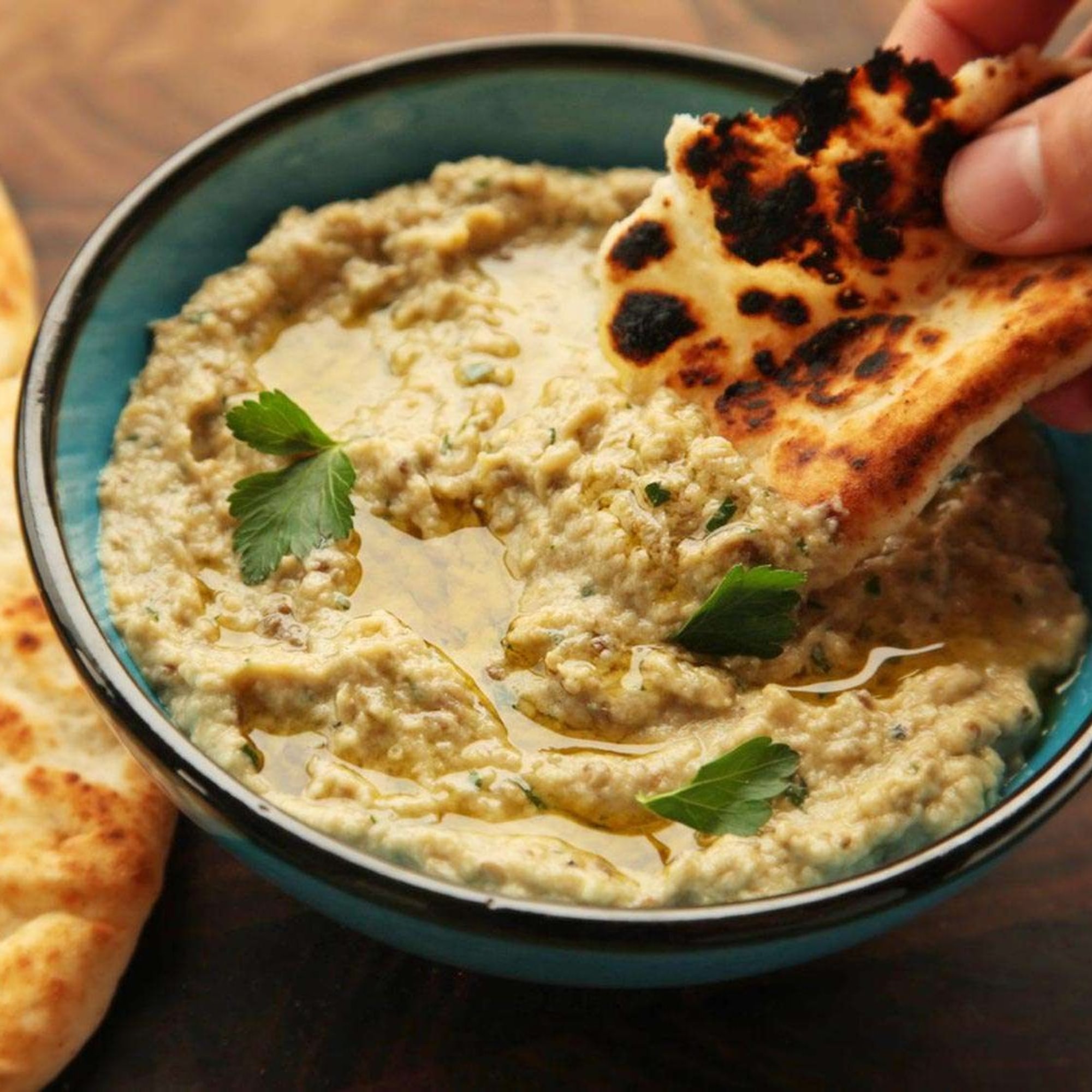 Baba Gannouj with Pita