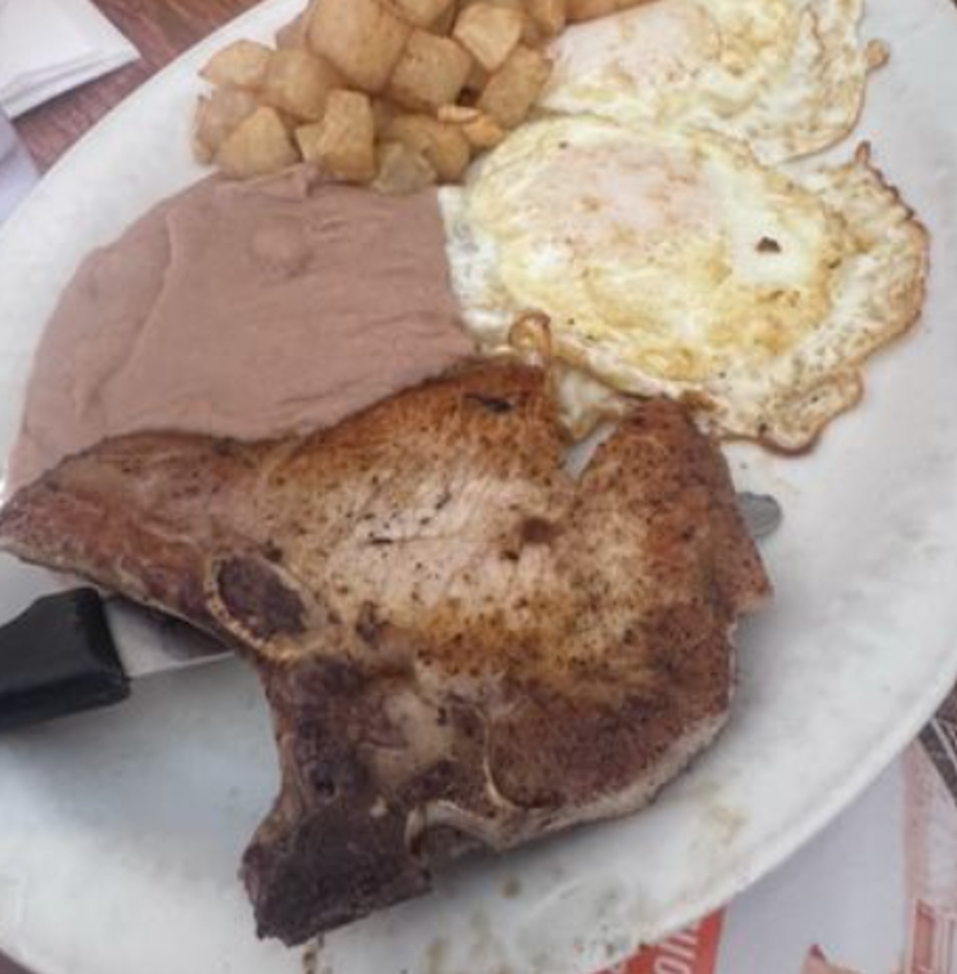 Pork Chop & Eggs Plate