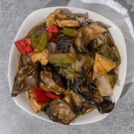 F11. Stir Fried Eggplant with Basil