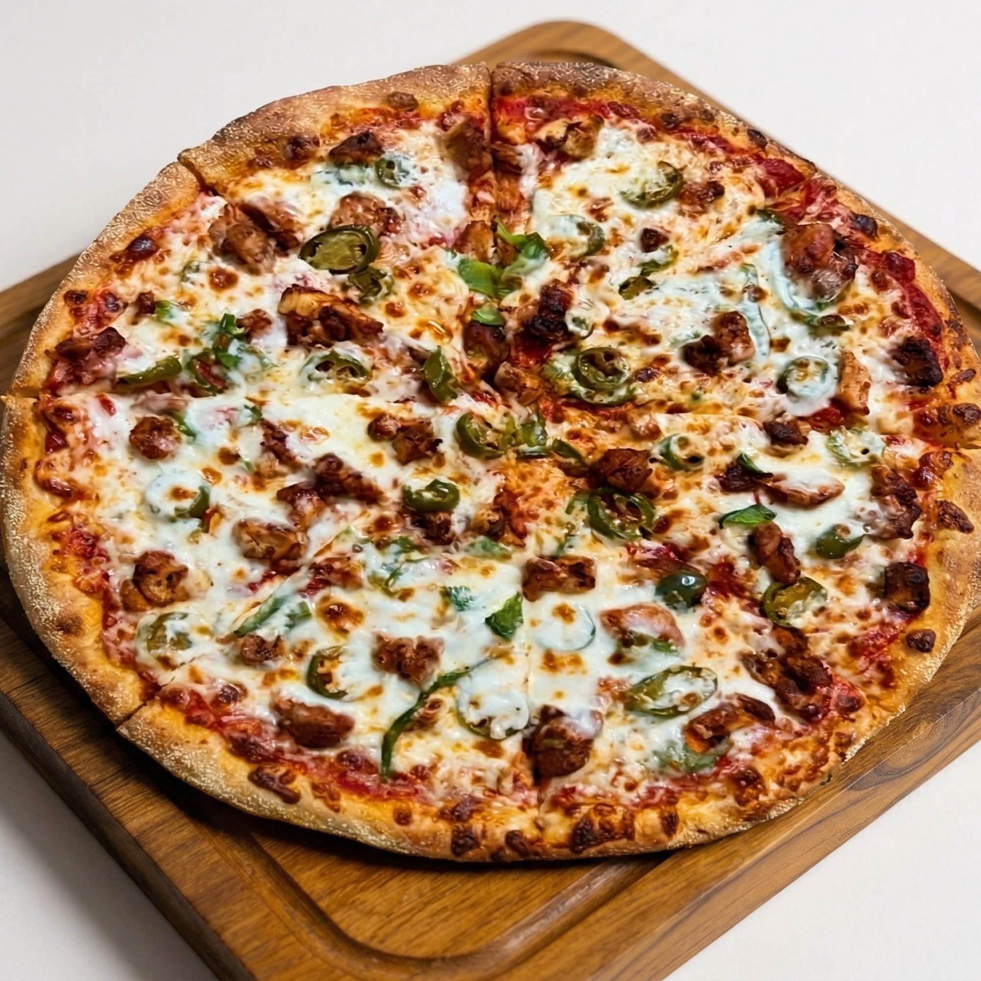 16 inch Gyro Chicken Ultimate Pizza (Gyro Chicken, Onion, Green Pepper, Jalapenos)