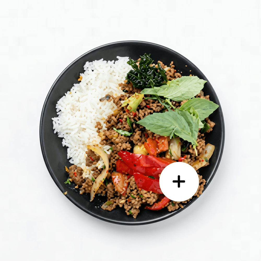 Beef Basil Rice Bowl
