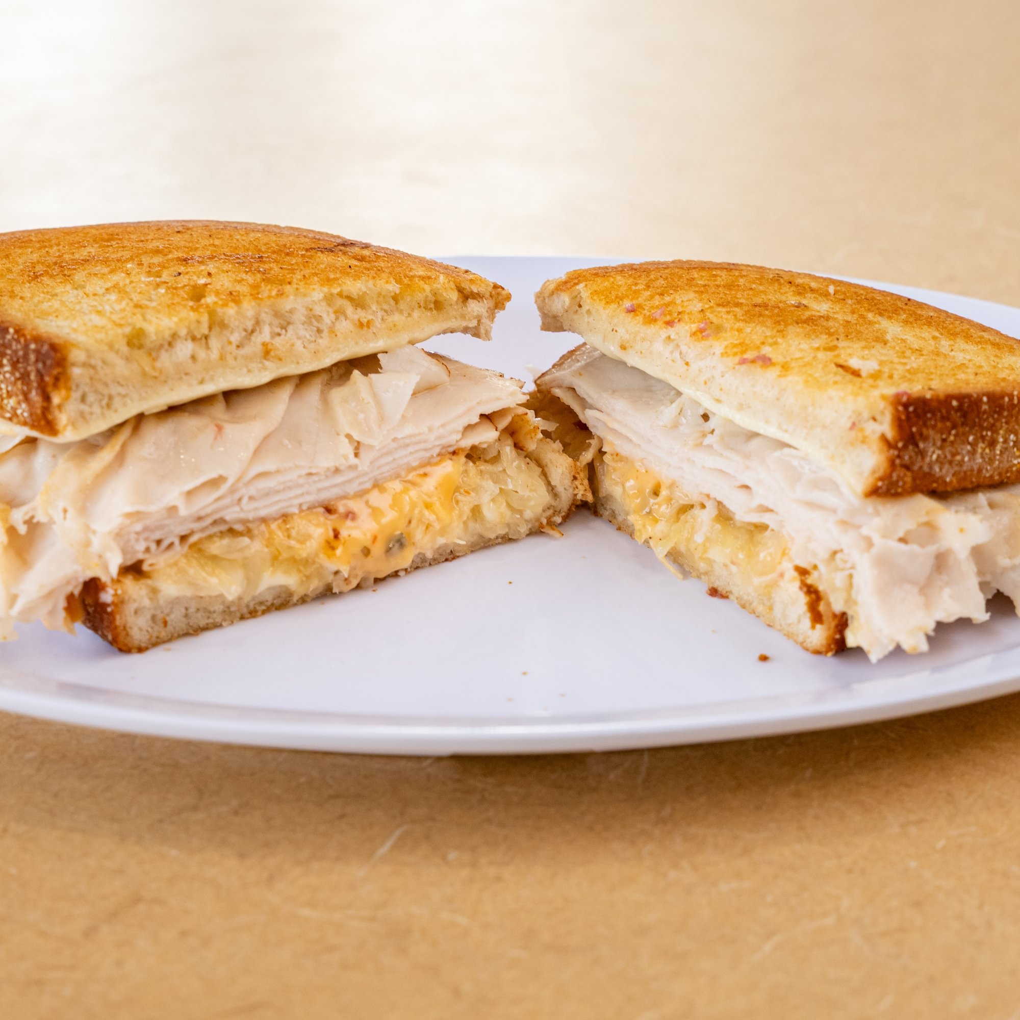 Northville Turkey Reuben with Russian & Coleslaw