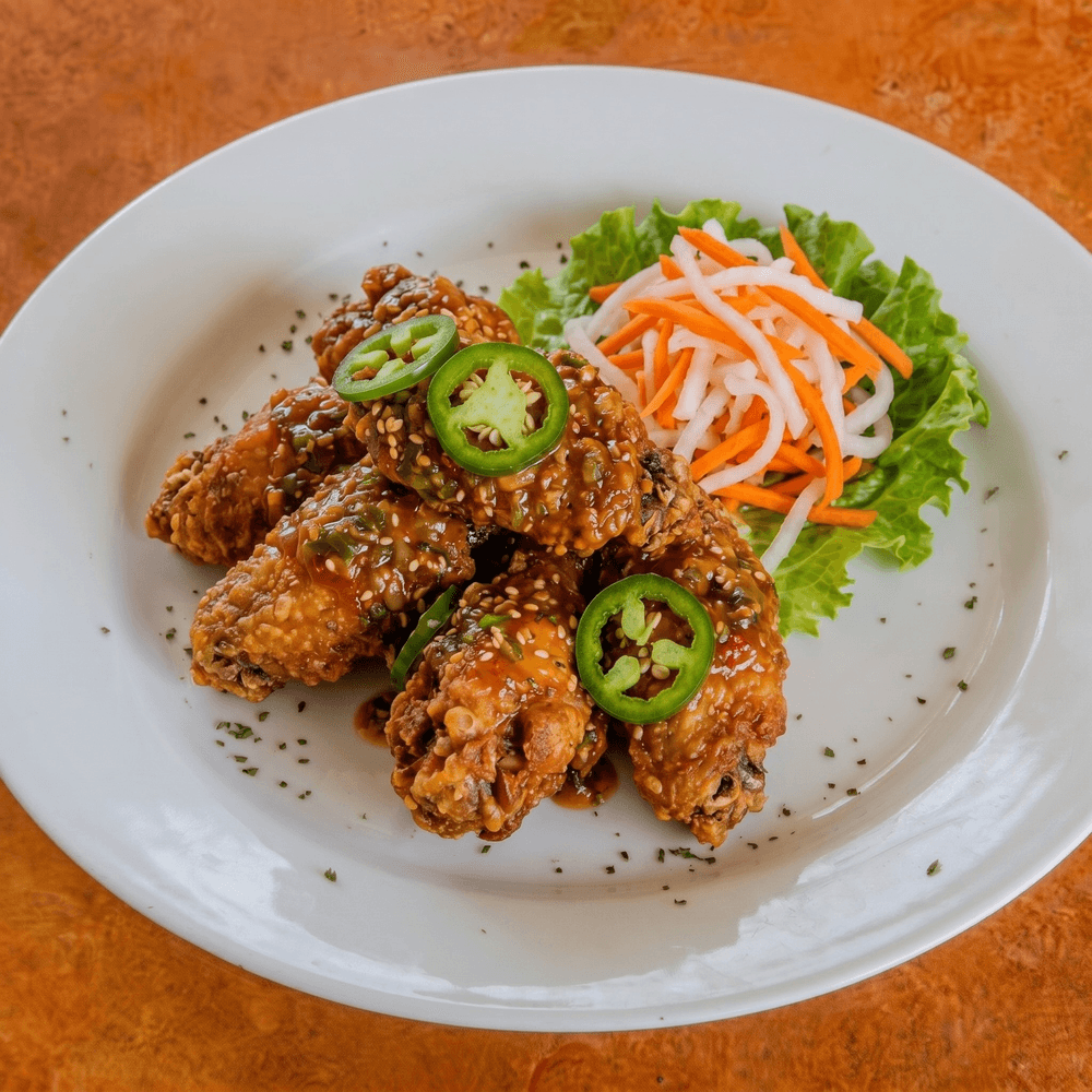Crispy Fried Chicken Wings (7 Pc) With Caramelized Fish Sauce