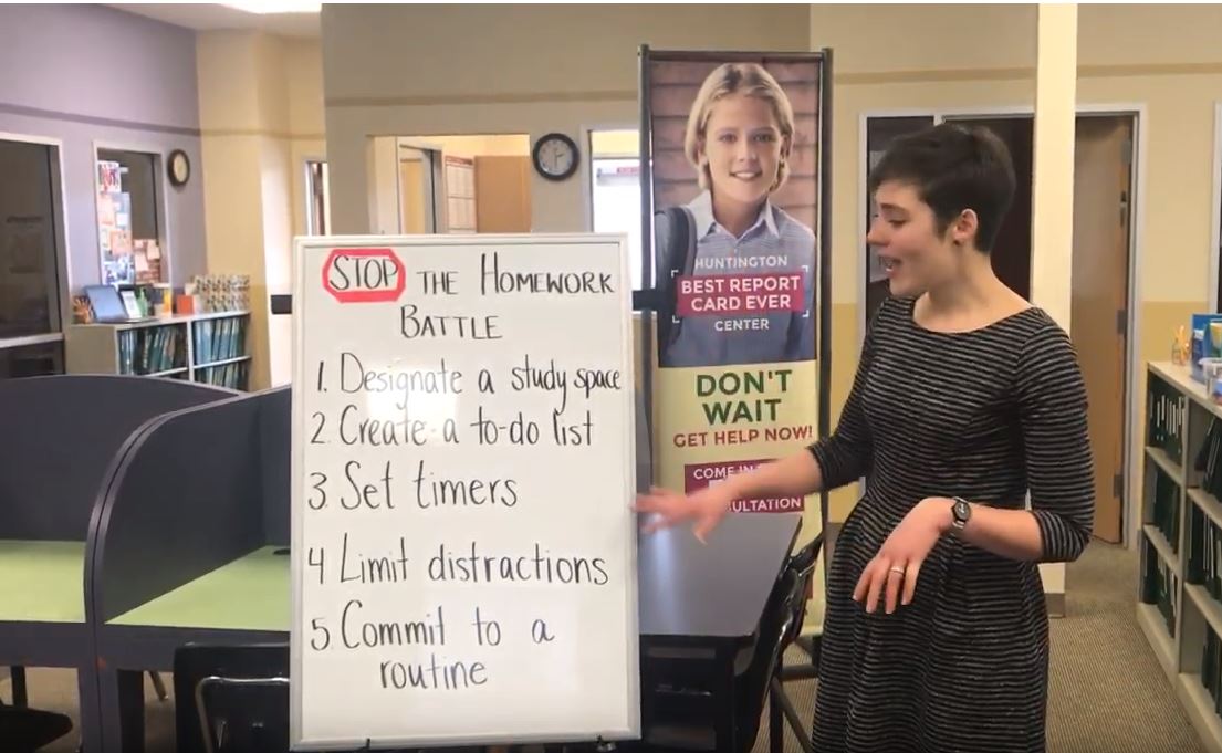 Check out Emily's video for Five Homework Tips for Success!