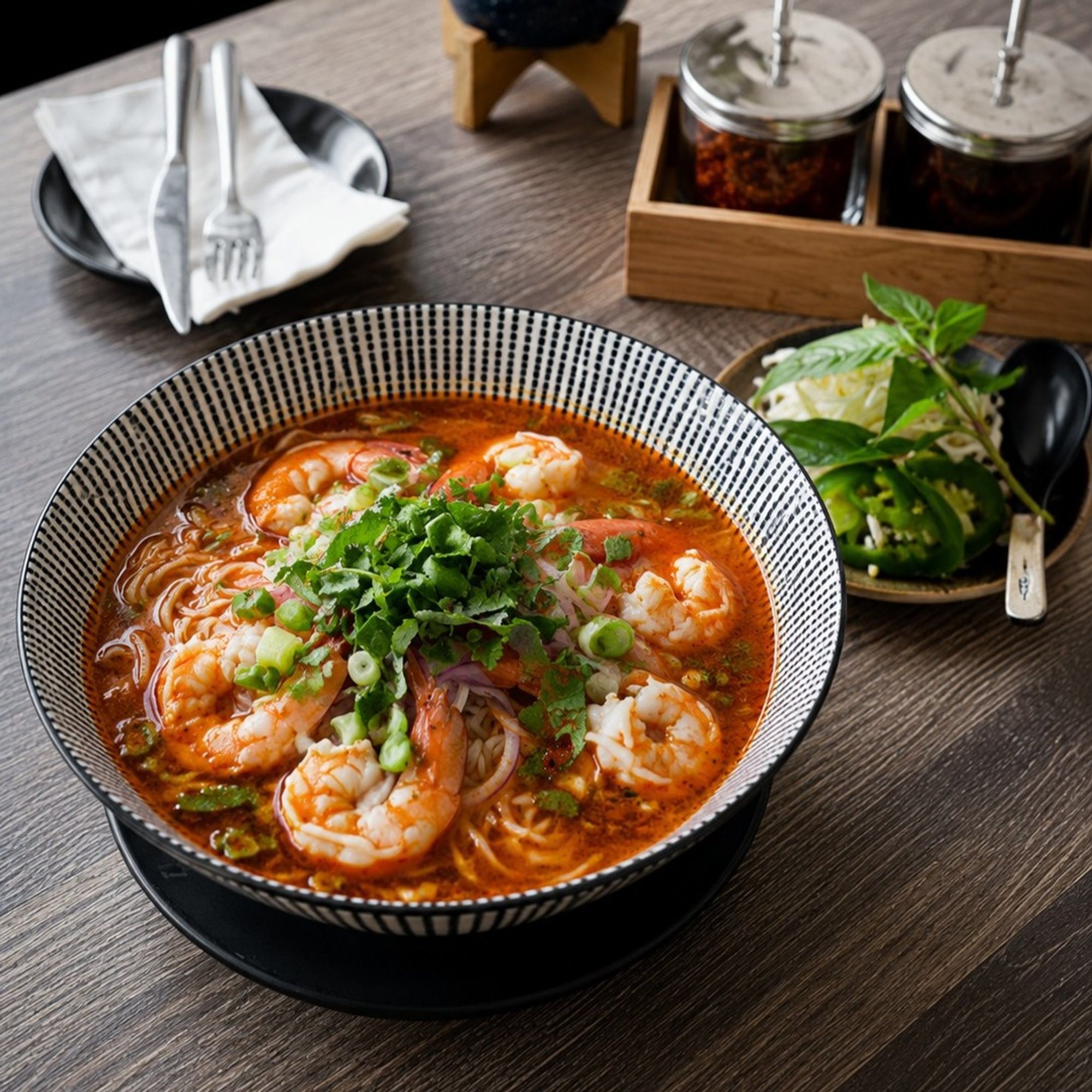 Spicy Prawn Noodle Soup