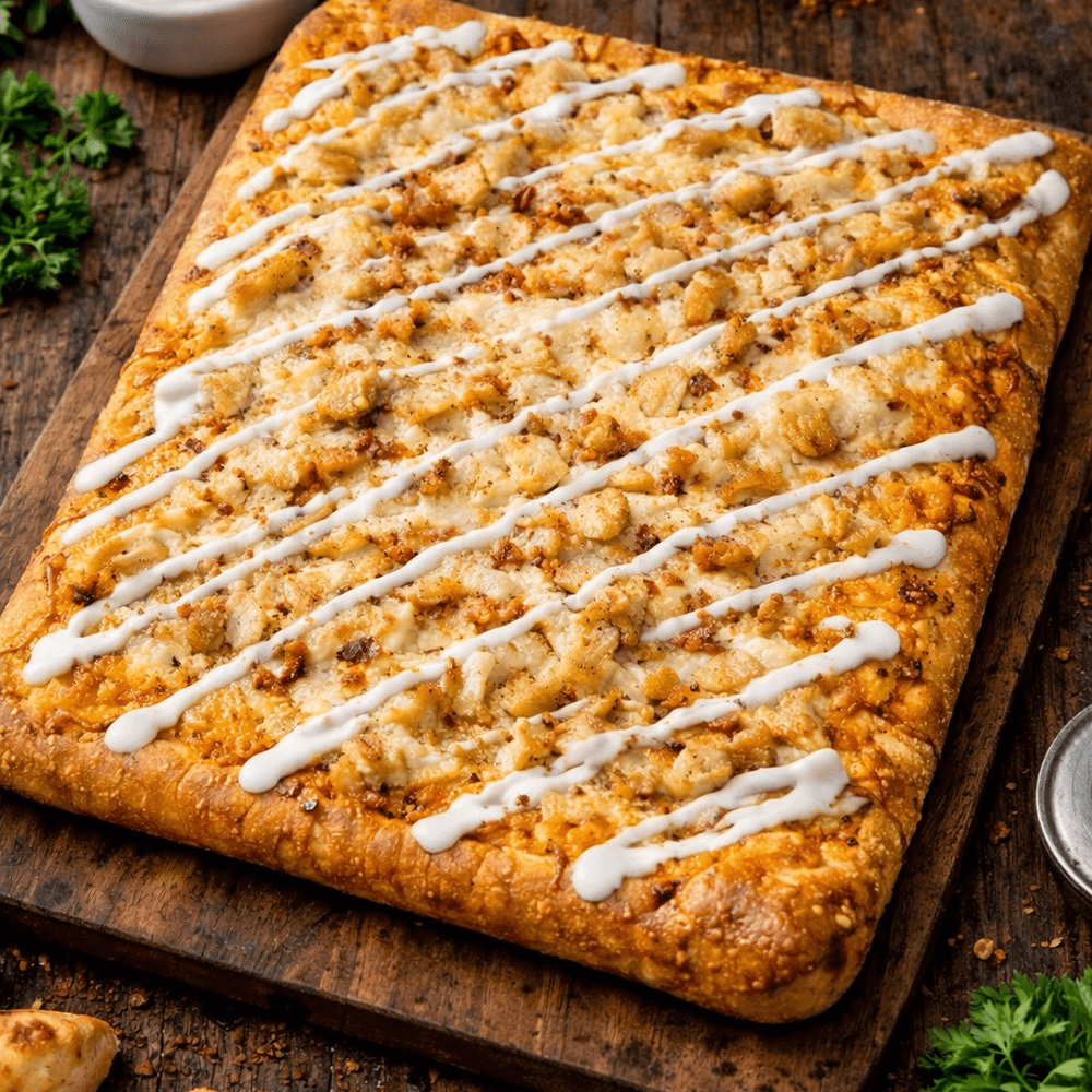 Sicilian Chicken Ranch Pizza