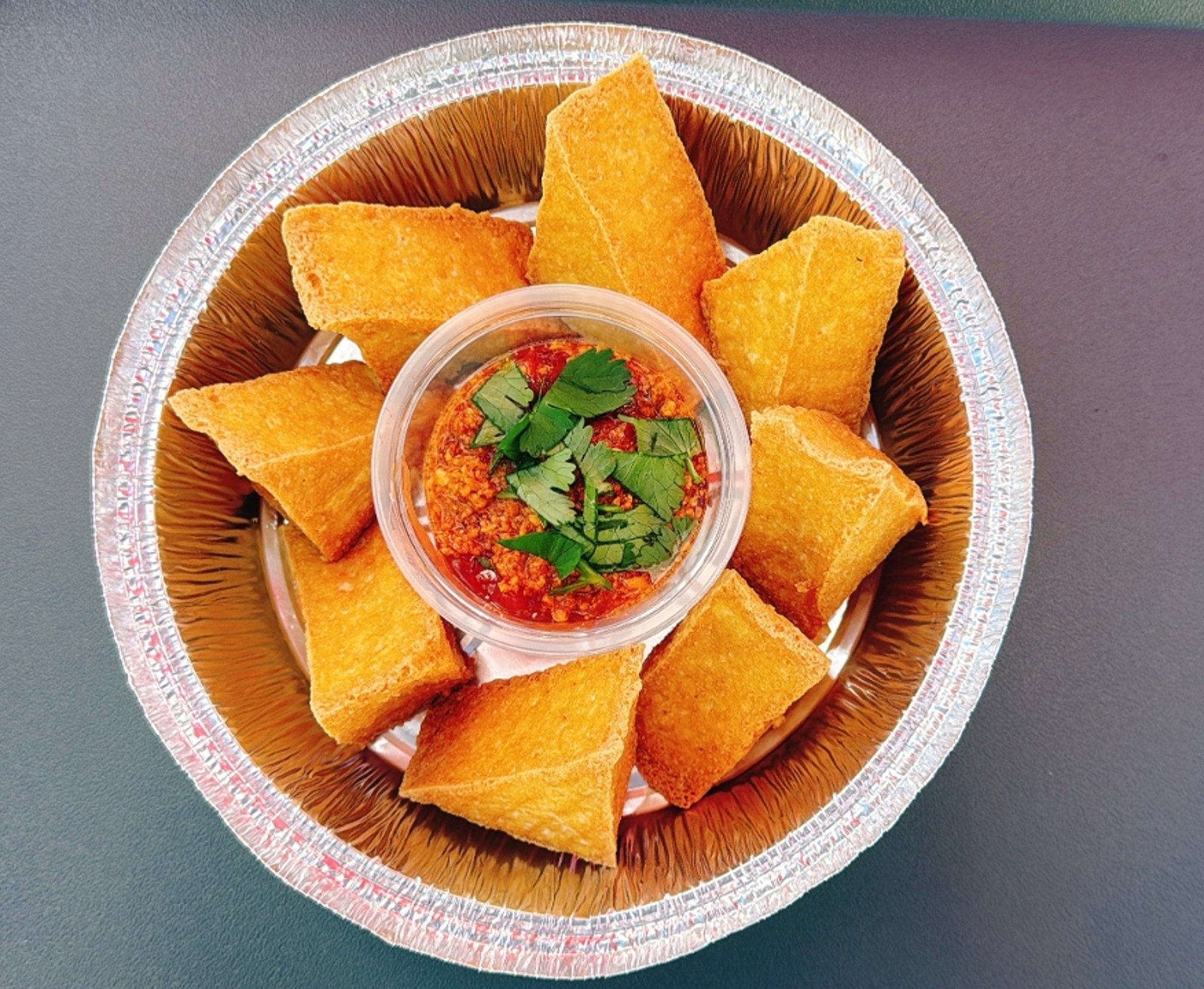 Golden fried tofu