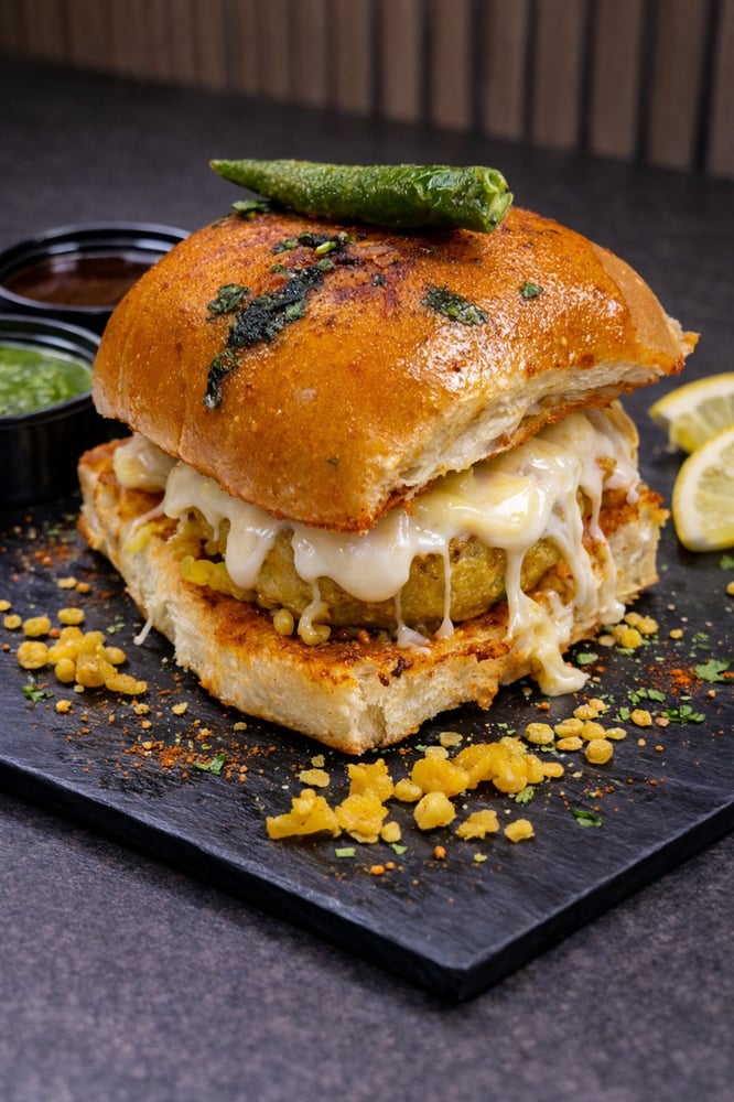 CHESSE JUMBO VADAPAV