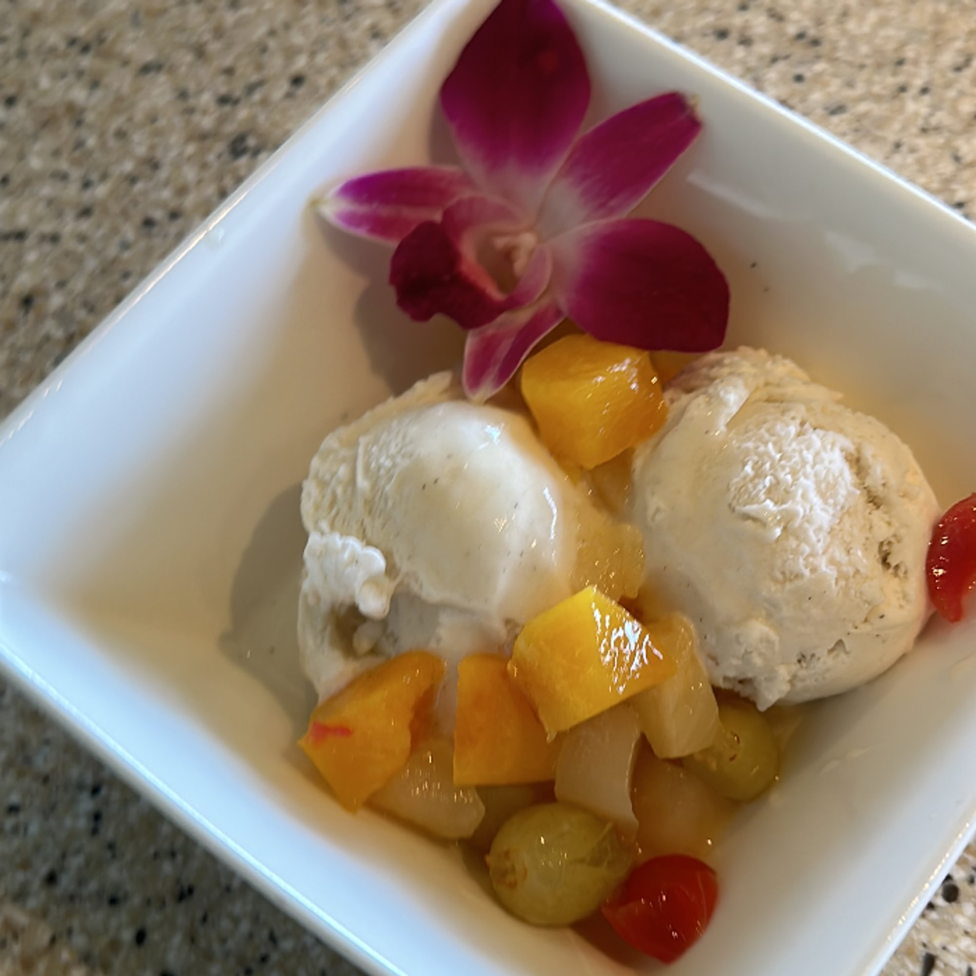 Ice Cream/ Fruit Cocktail