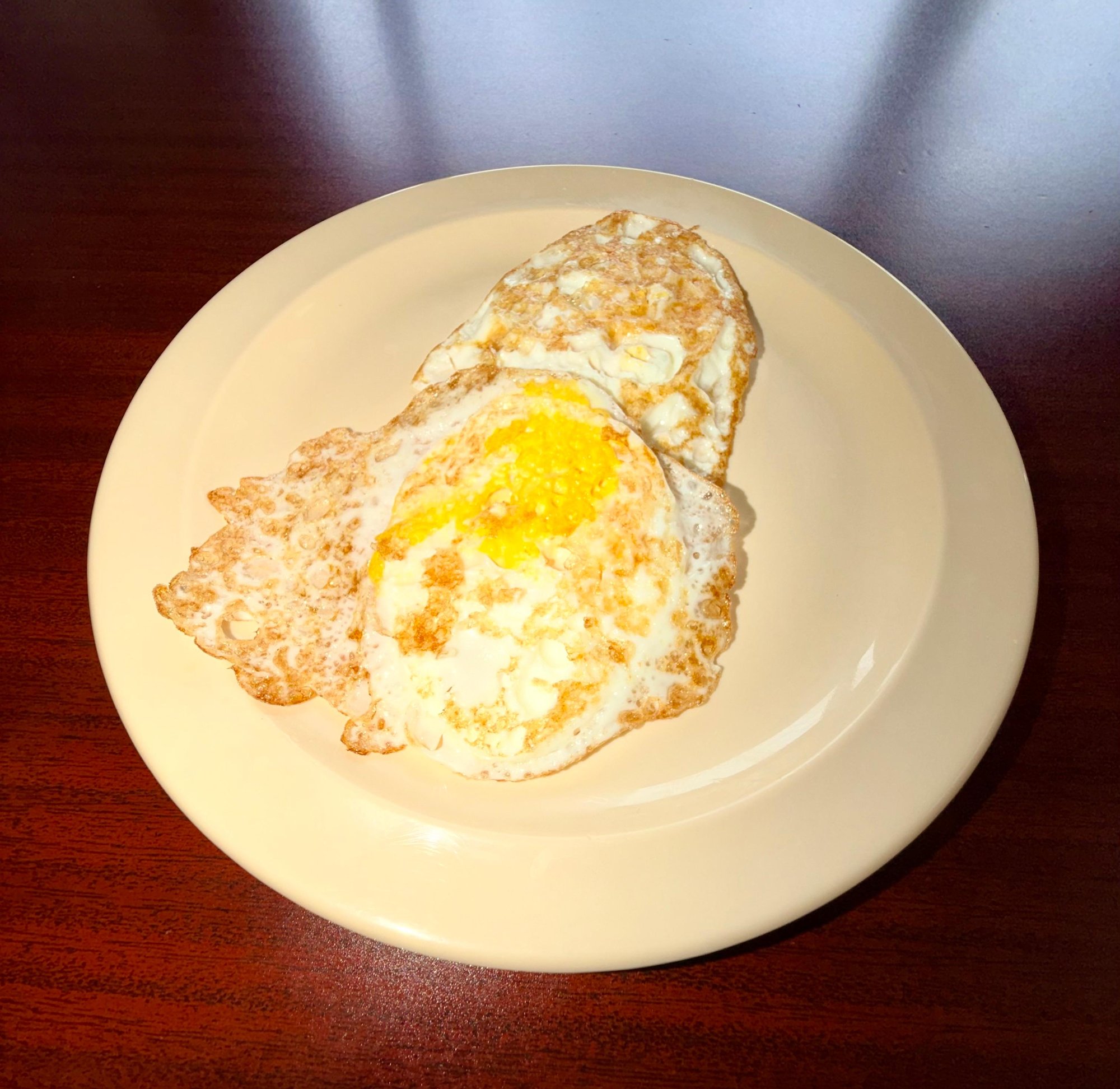 2 Fried Eggs Over Hard