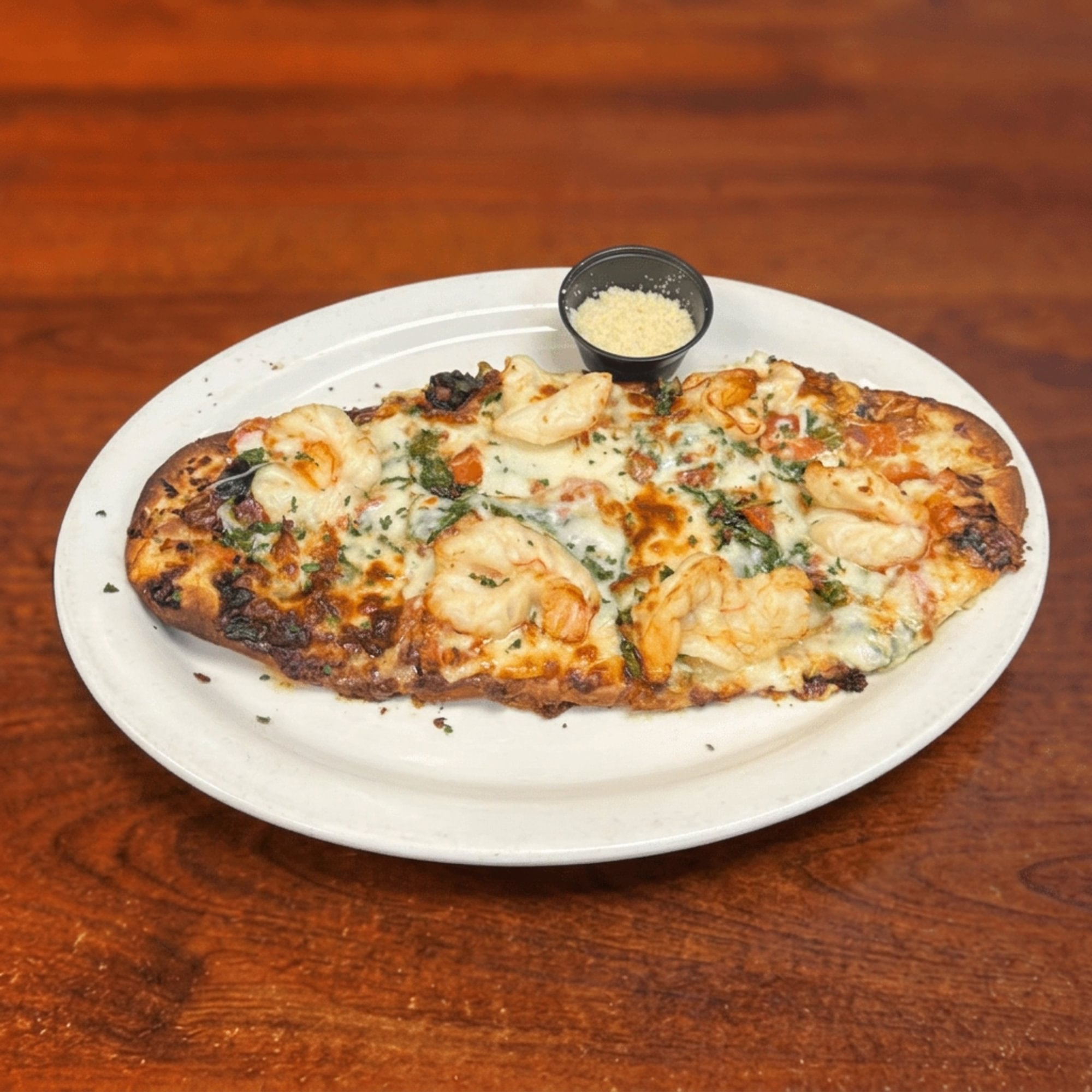 Shrimp Scampi Flat Bread