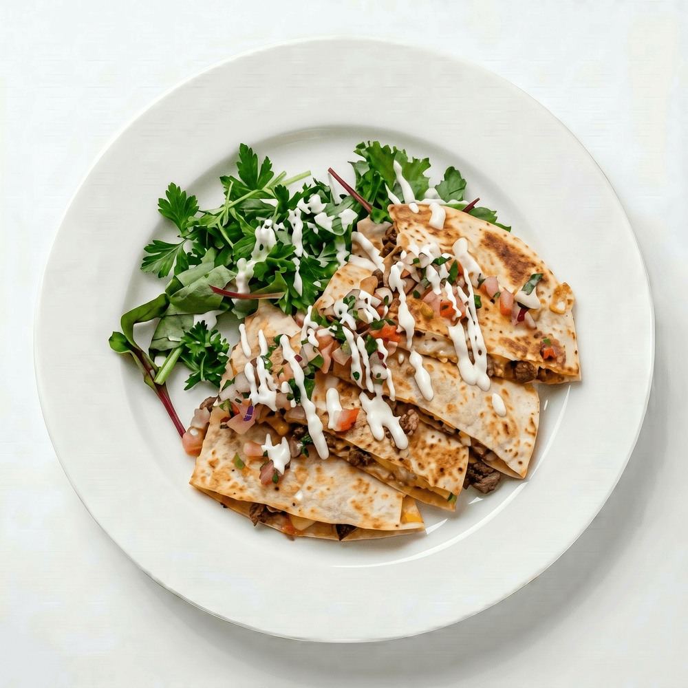 Spinach and Chicken Quesadilla