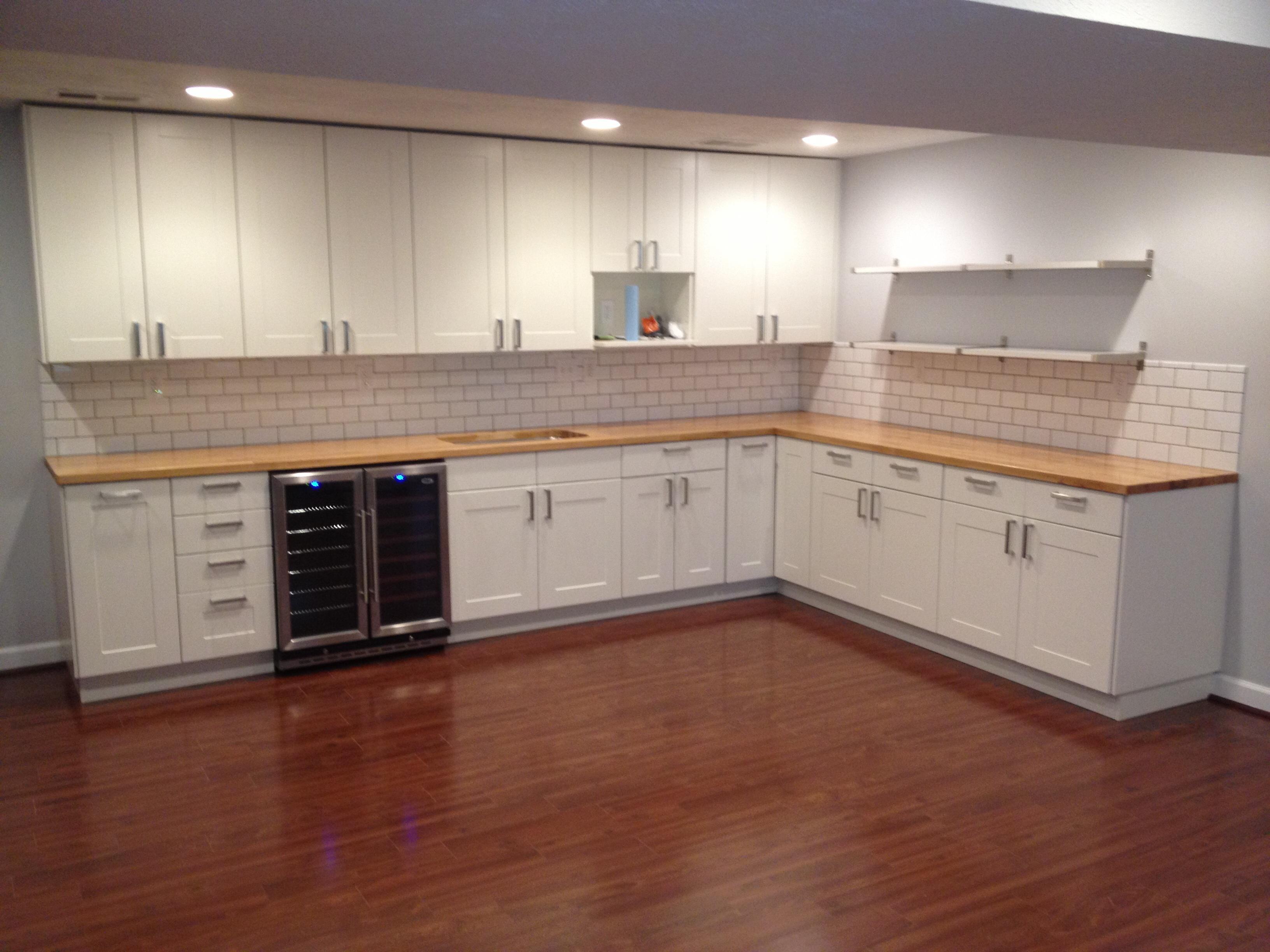 Arlington VA split level lower level second kitchen