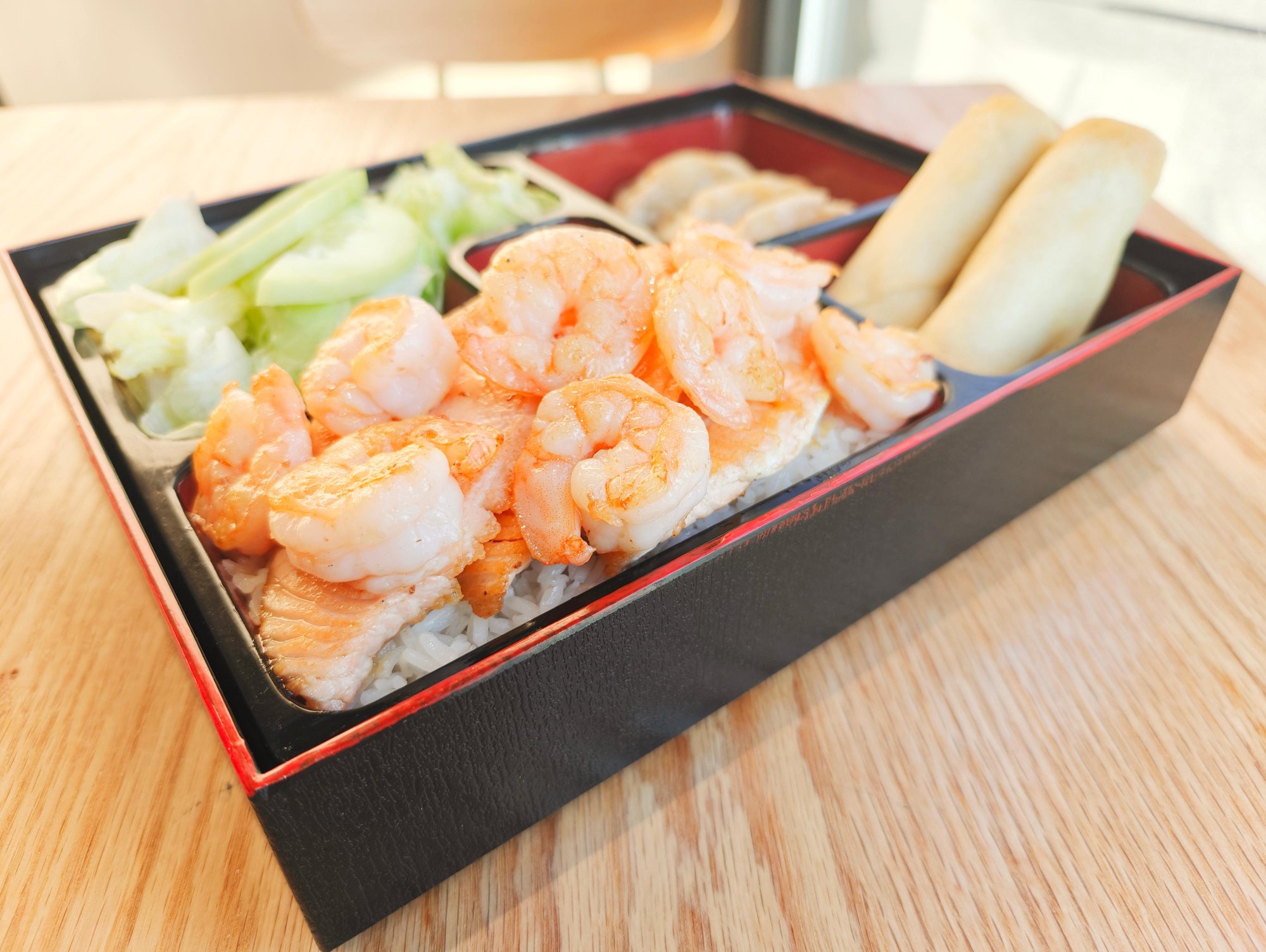 Salmon & Shrimp Bento