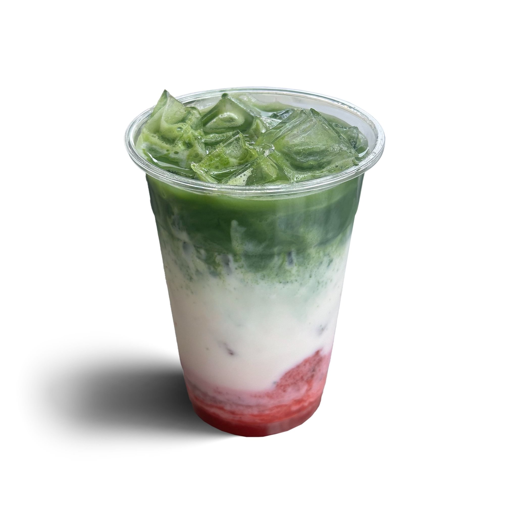 Strawberry Collagen Matcha Latte