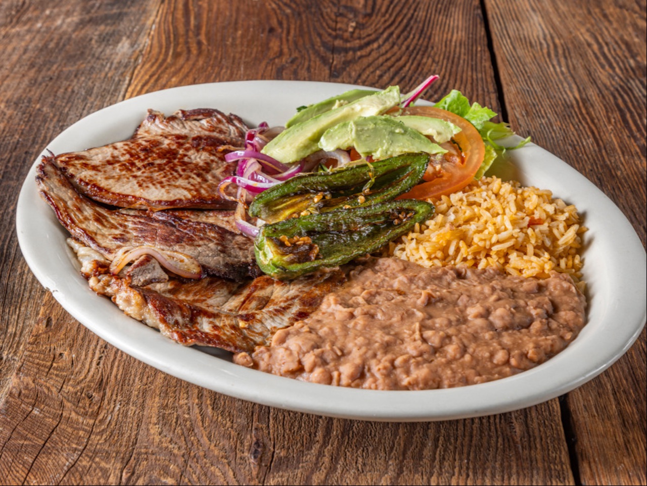 Carne Asada Dinner Plate