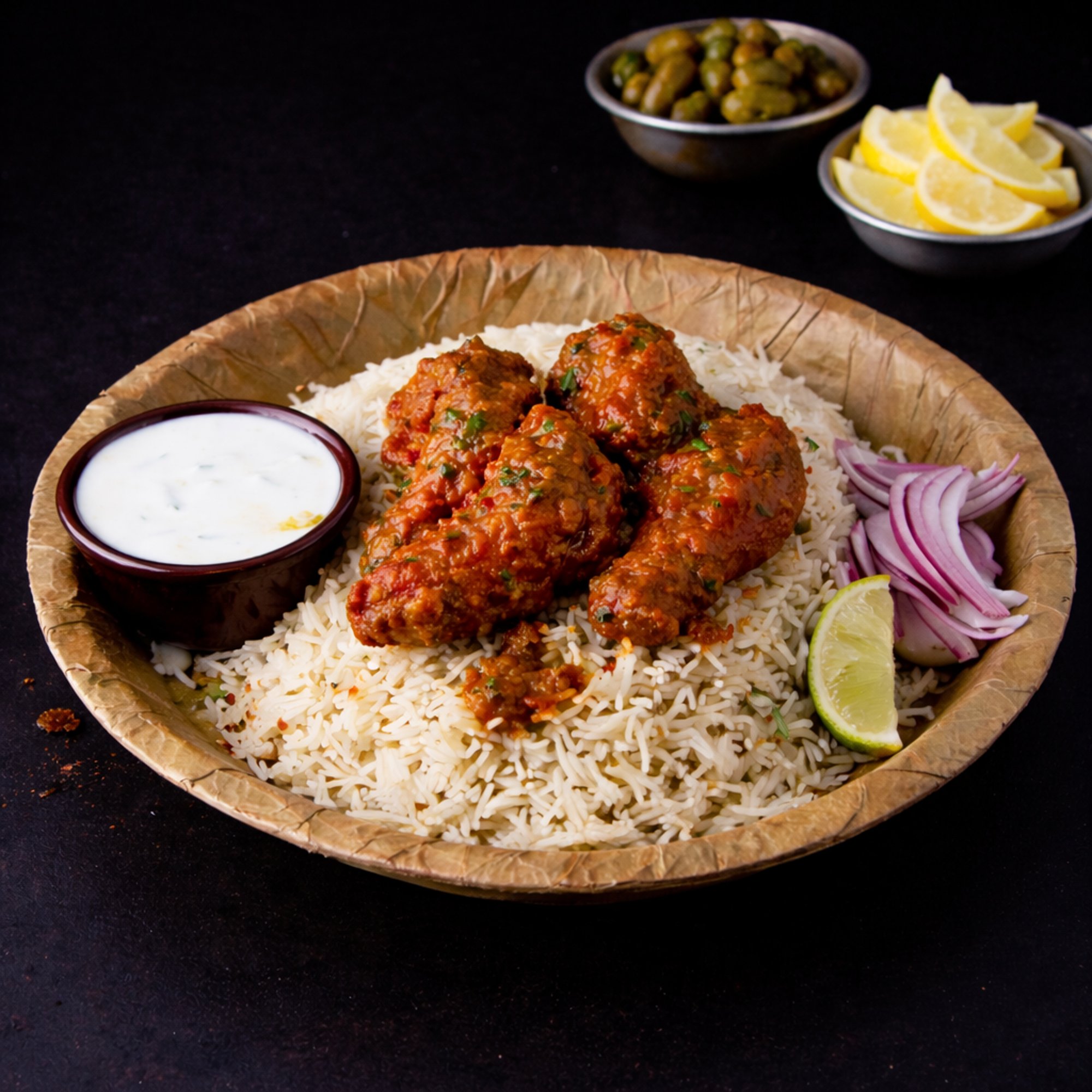 Karimnagar Kodi Wings Pulao (Spicy Chicken Wings Pulao)