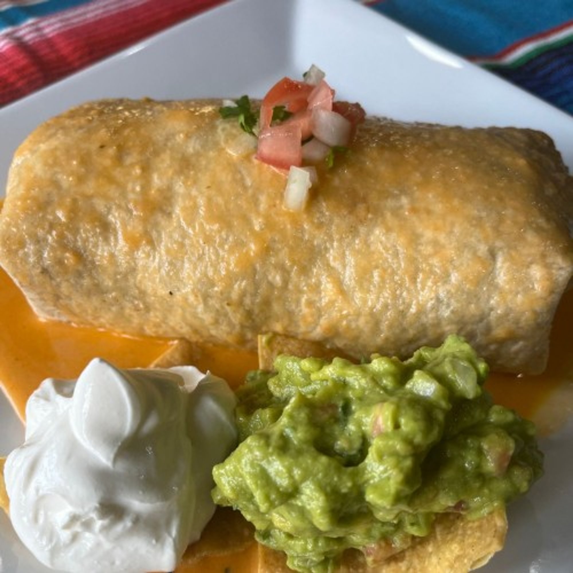 Beef Burrito Mojado Lunch