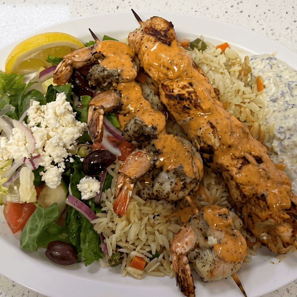 Chicken & Shrimp Combo Plate