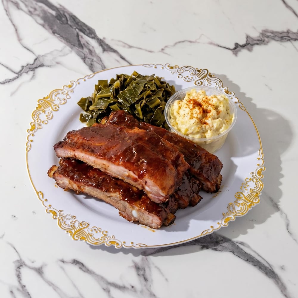 3 Rib Bones with Two Sides