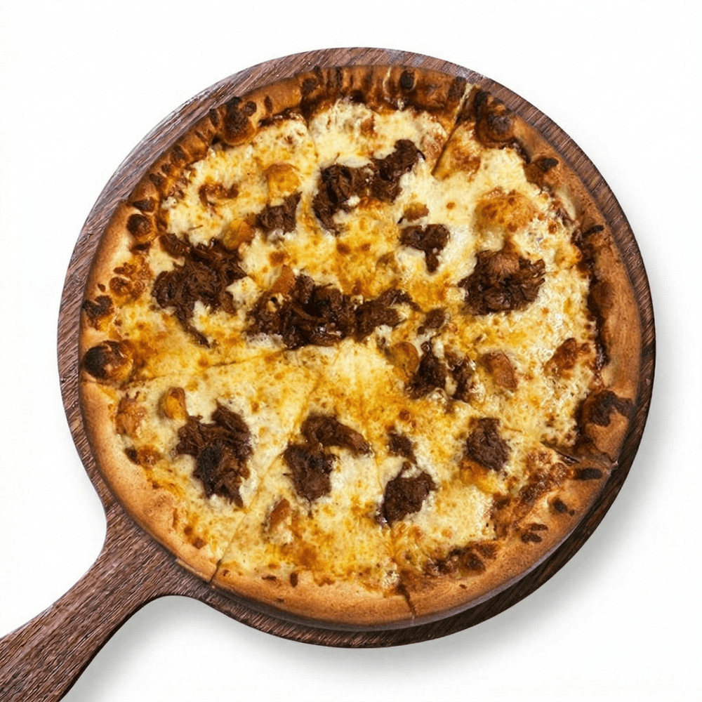 Pulled Pork & Mac & Cheese Pizza