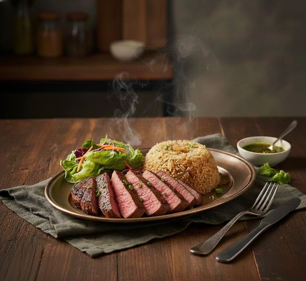 Garlic Fried Rice [Steak]