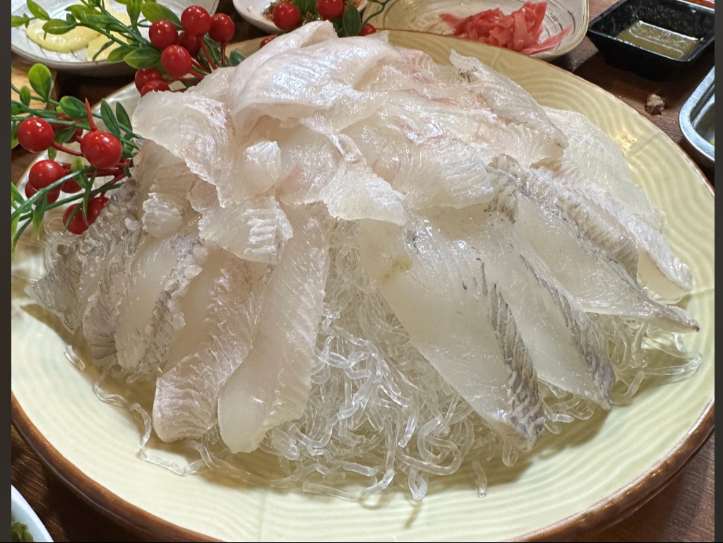 Olive Flounder Sashimi