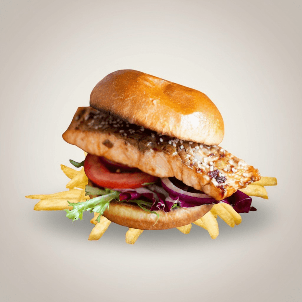 Salmon Teriyaki Sandwich