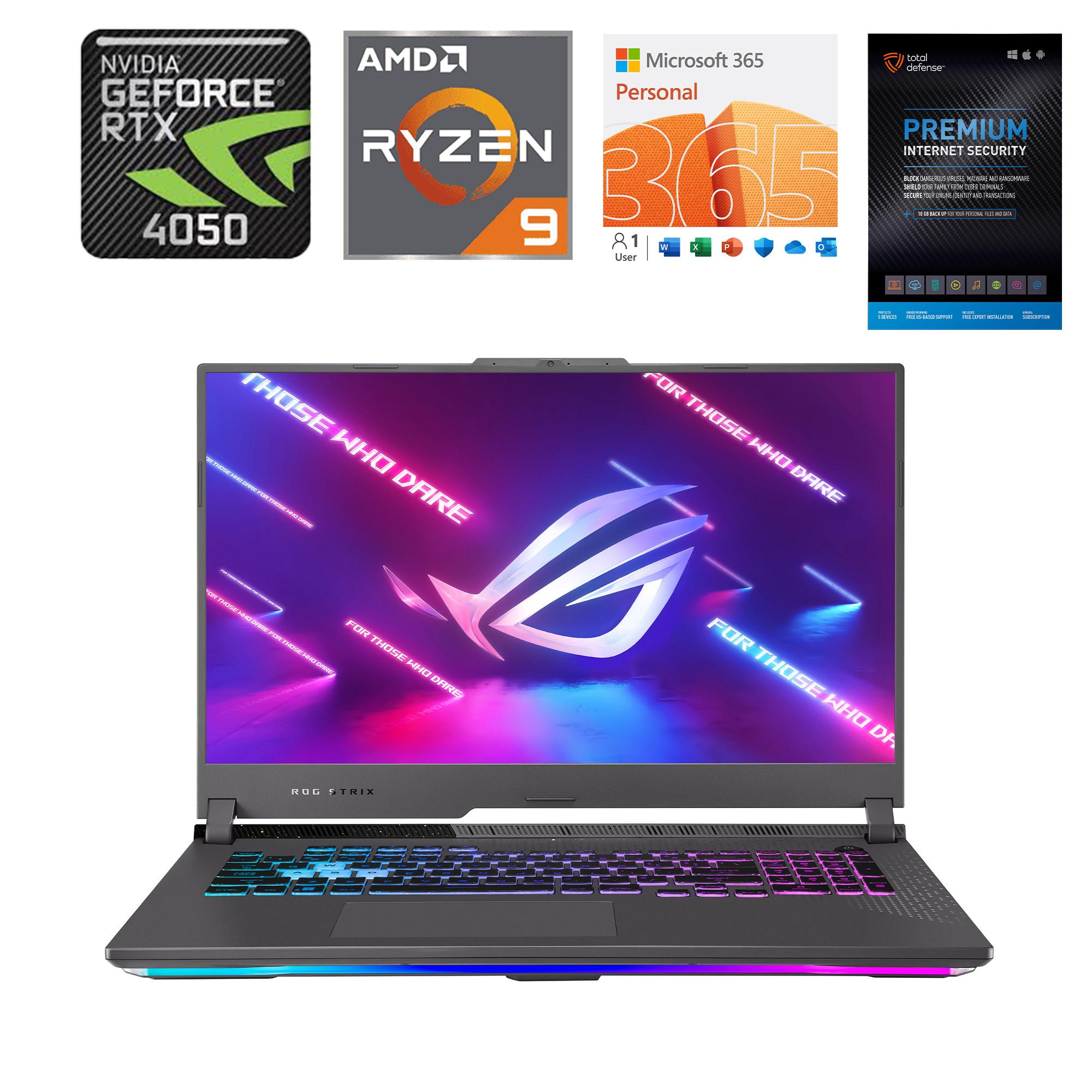 17" ASUS ROG Gaming Laptop w/Total Defense & Office 365