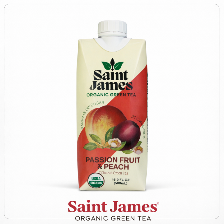 SAINT JAMES PASSION FRUIT PEACH GREEN TEA
