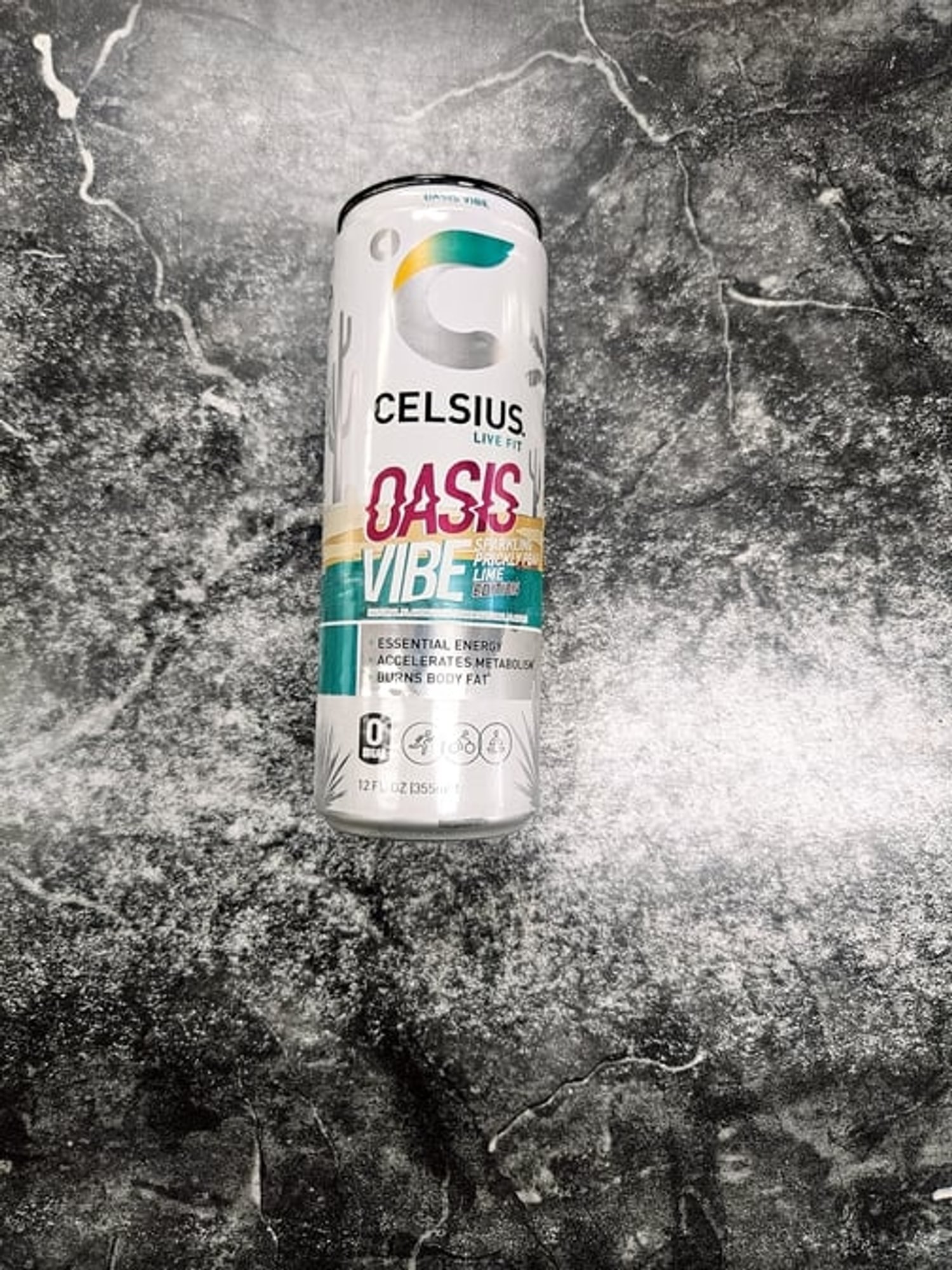 Celsius Oasis Vibe Sparkling Prickly Pear Lime 12 oz