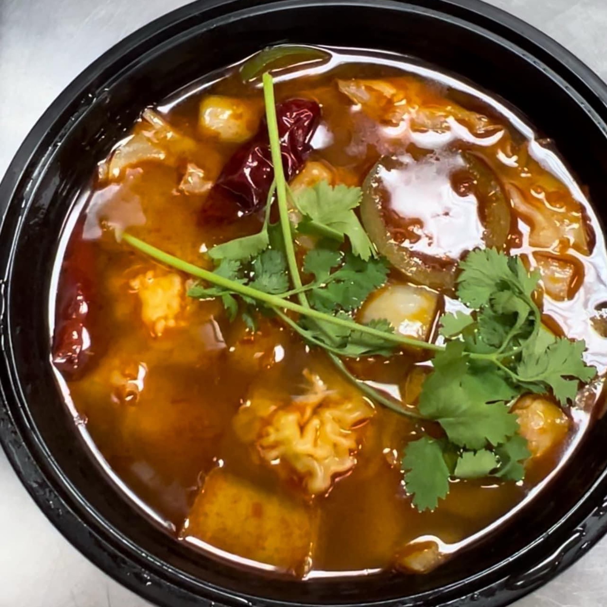 A12. Spicy Wonton Soup
