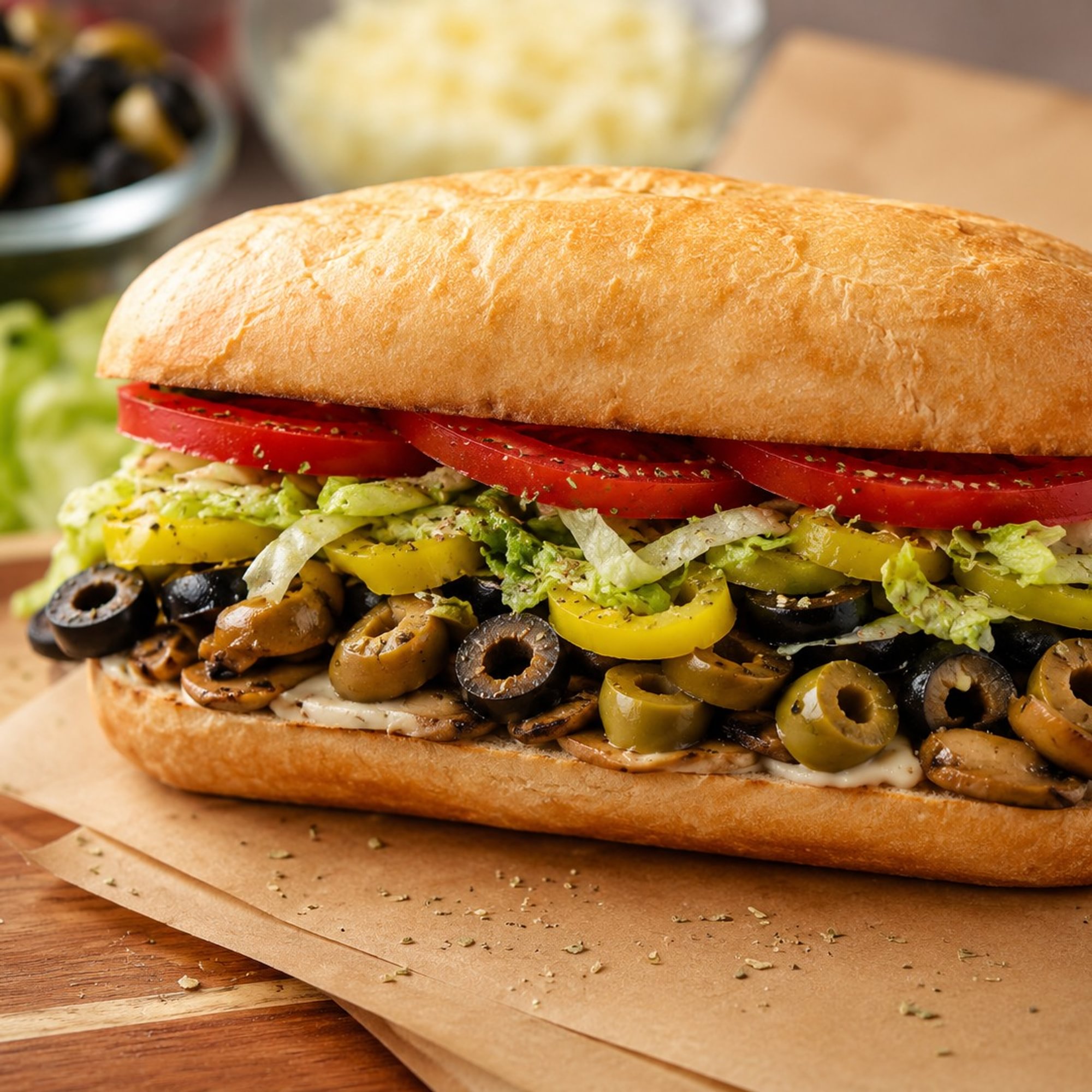 Spicy Veggie Sandwich