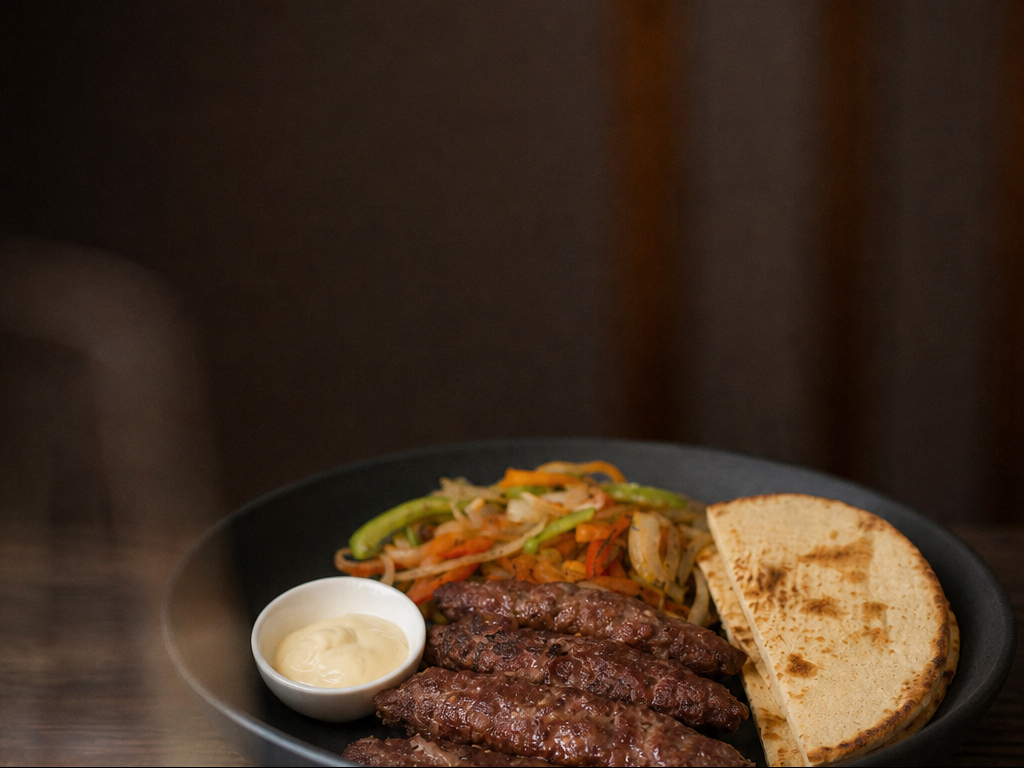 Lamb Kabab With Pita Bread