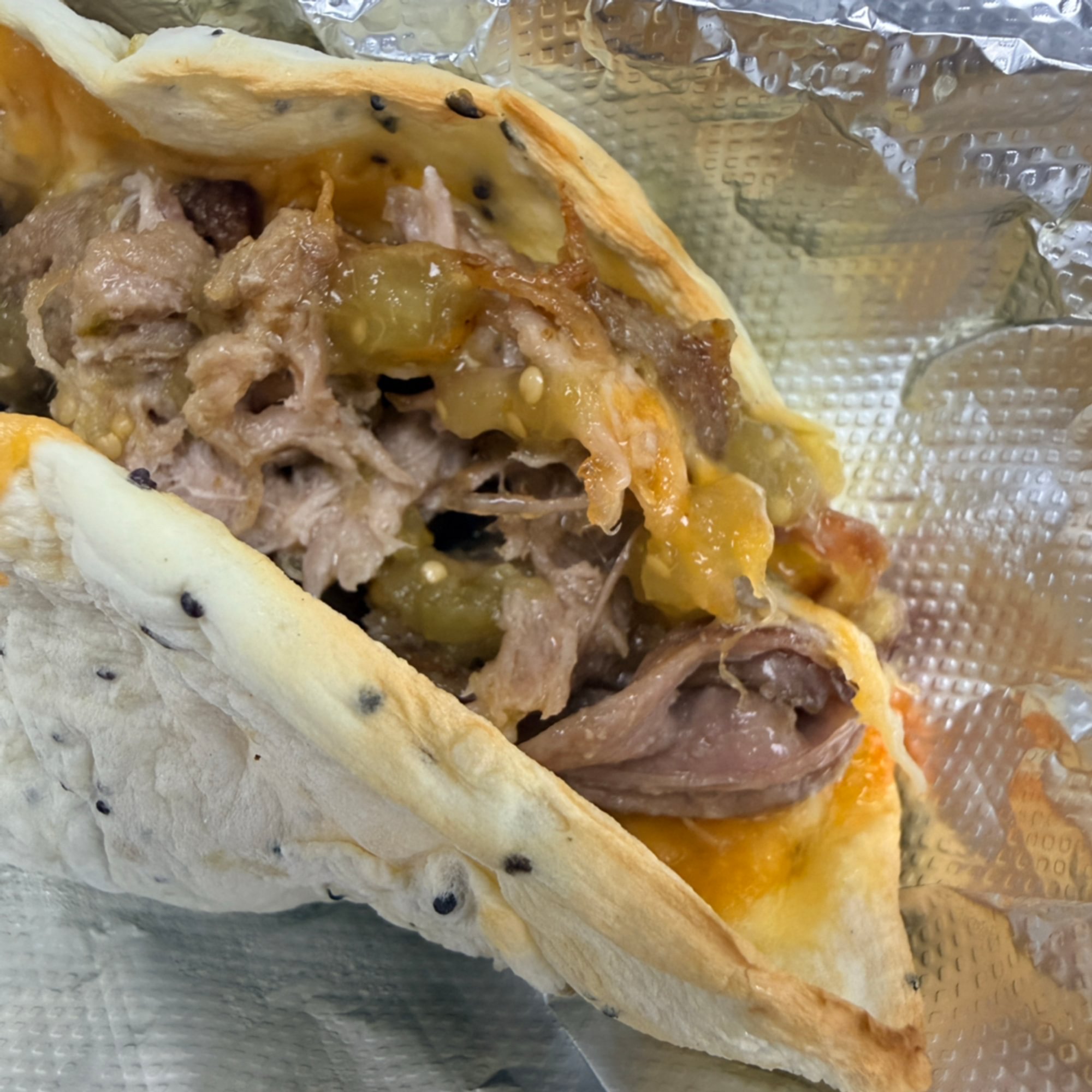 2 Carnitas Egg White Breakfast Tacos
