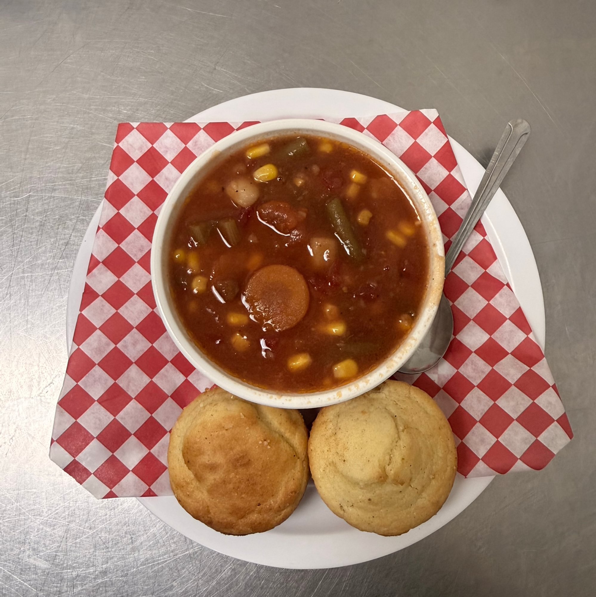 Bowl of Homemade Vegetable Soup