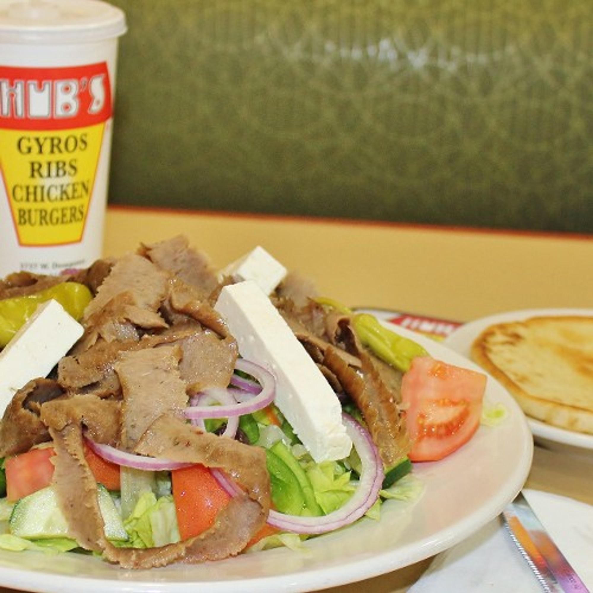 Greek Salad with Gyros