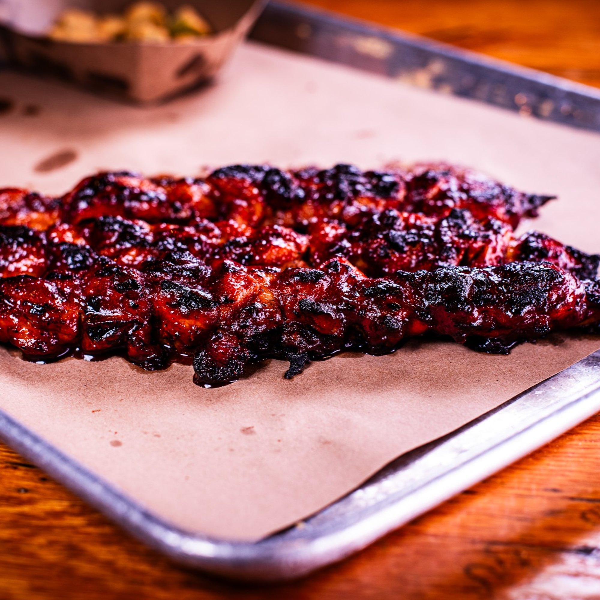 Glazed Char-Grilled Chicken Skewers (2)