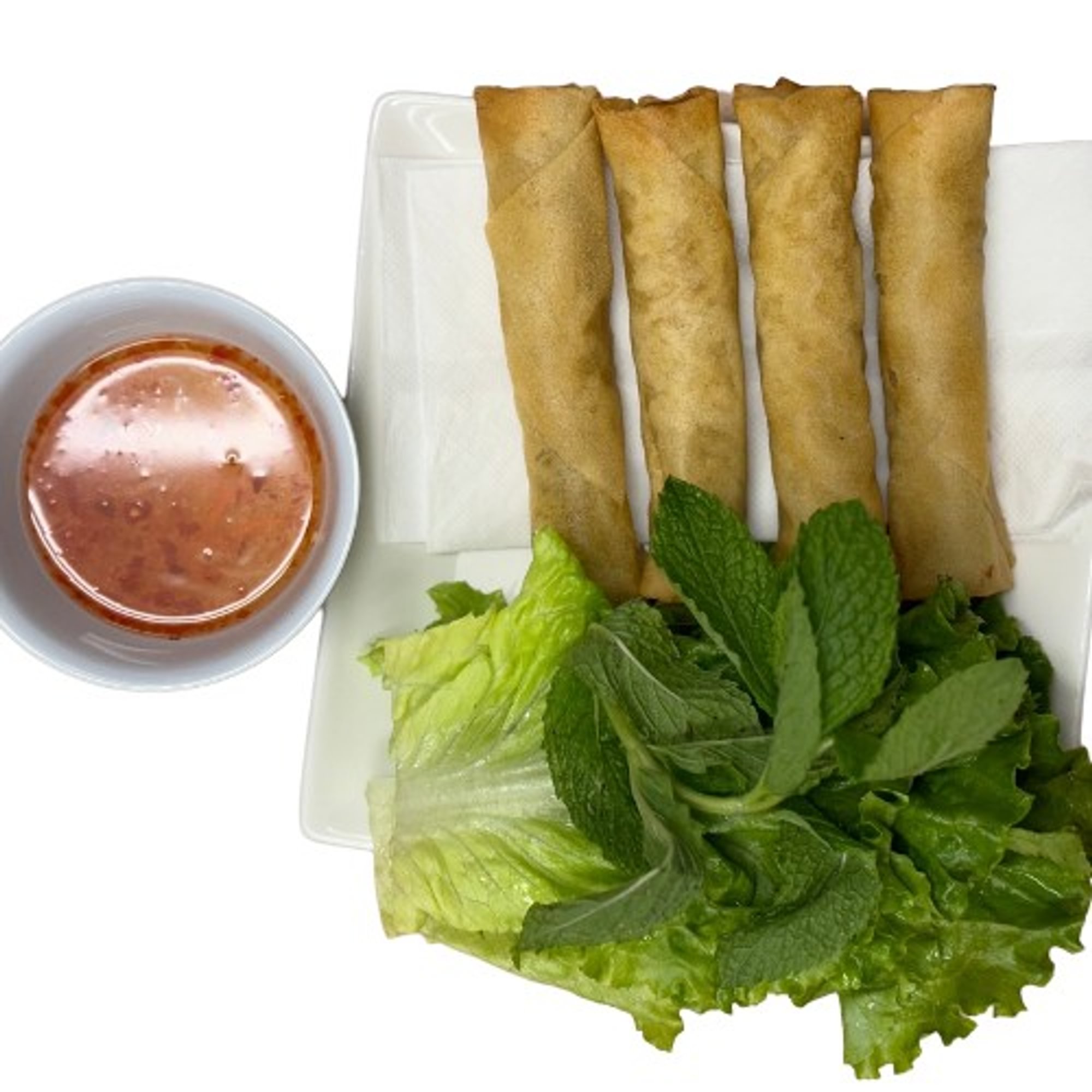 Crispy Egg Rolls - Chả Giò Mặn (4 cái)