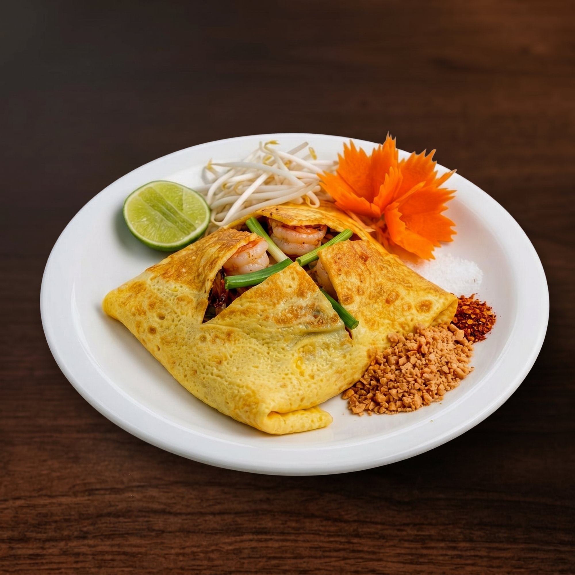 Pad Thai Omelette Wrap