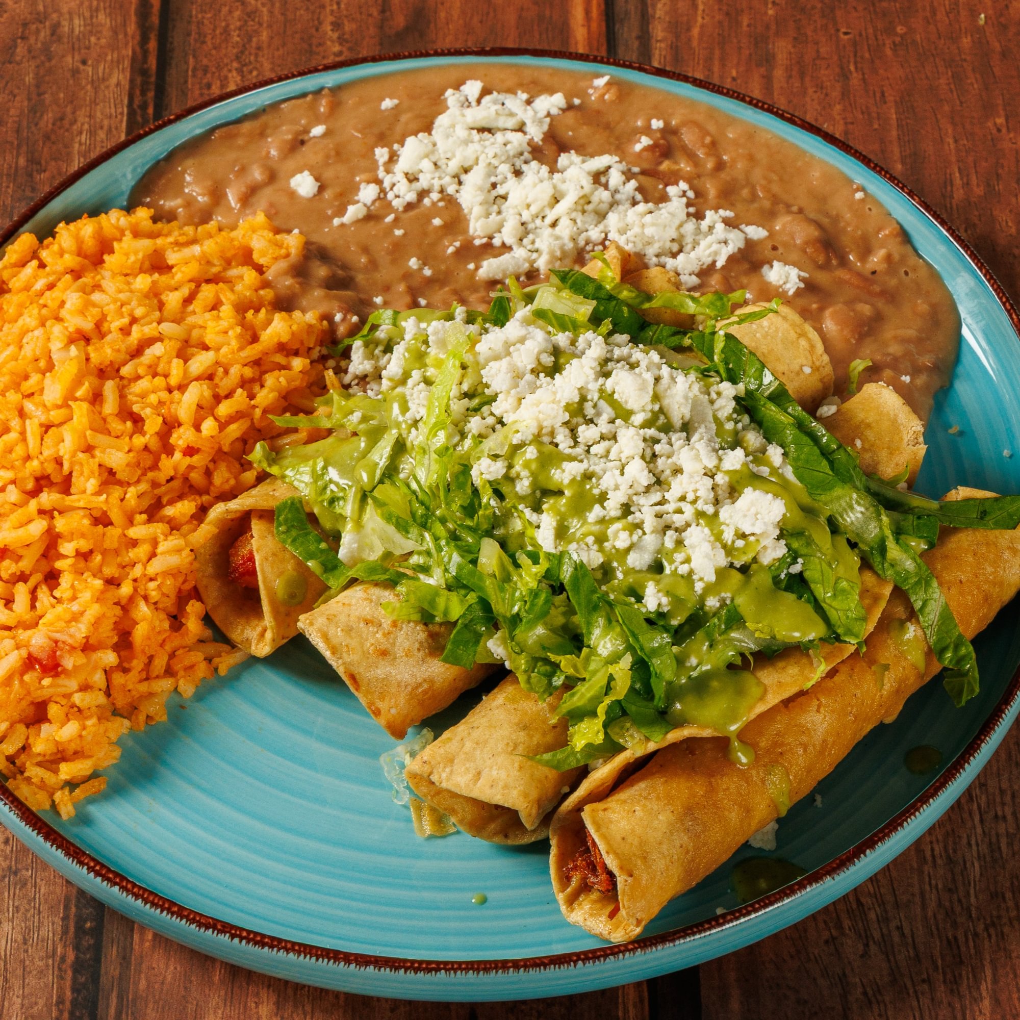 Potato Taquitos Plate