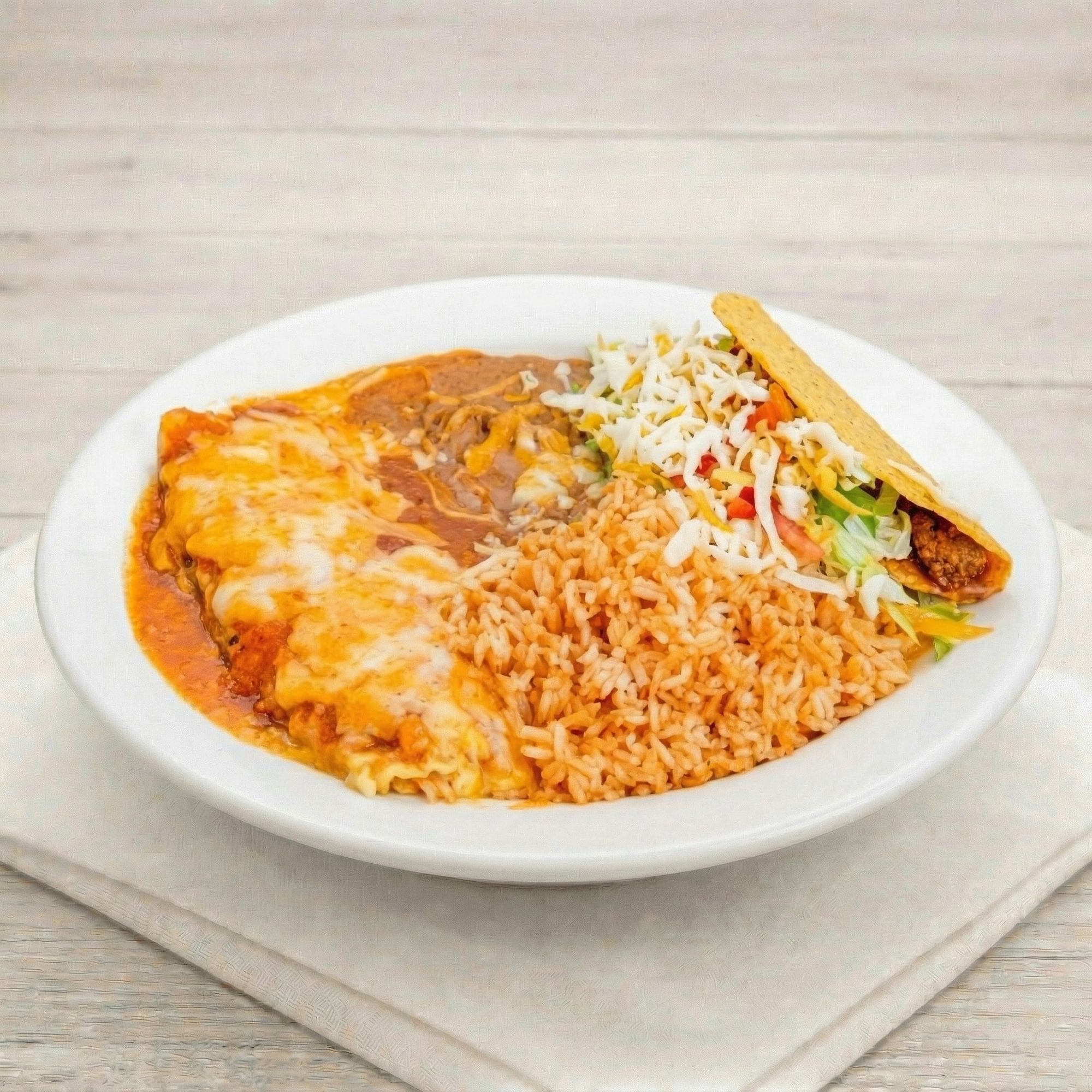 Taco and Chile Relleno