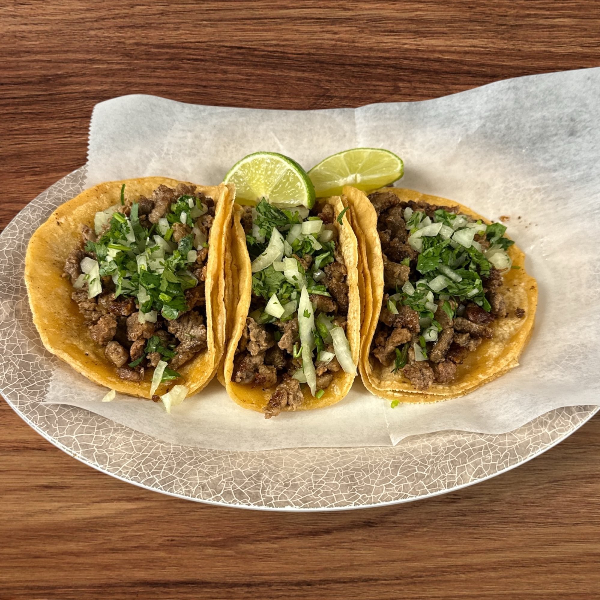 3 Tacos de Asada / 3 Steak Tacos
