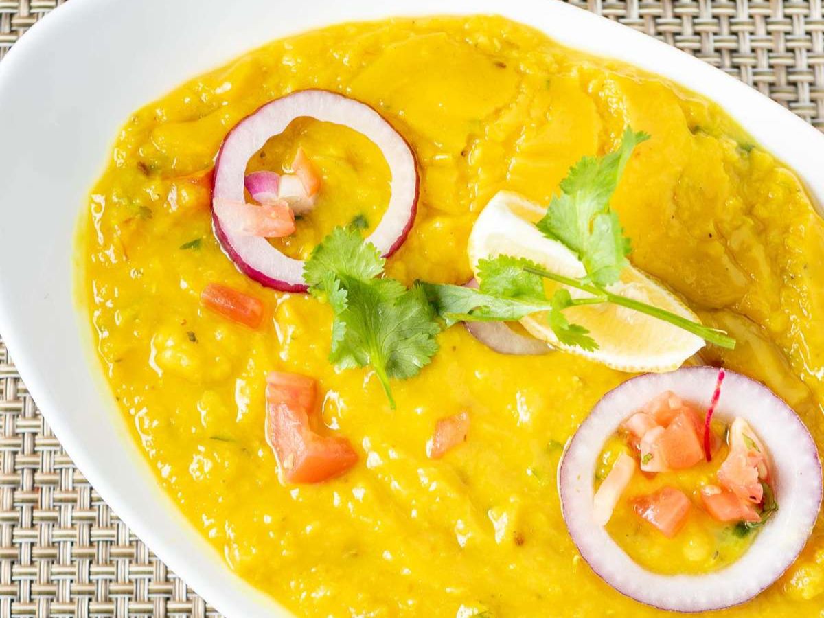 Dal Tadka (yellow lentils)