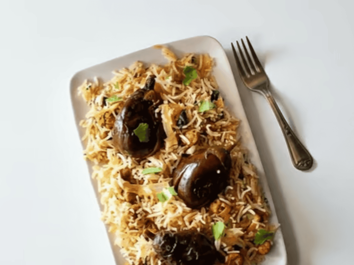 Gutti Vankaya Biryani (Eggplant)